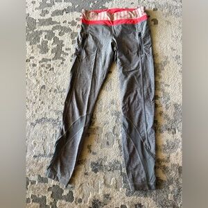 Lululemon Gray Leggings with Zipper Pockets